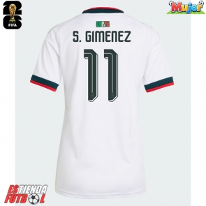 México Santiago Gimenez #11 Segunda Equipación Mujer Mundial 2026 Manga Corta
